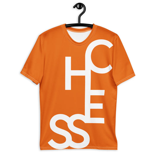Chess Letters Men Tee Orange
