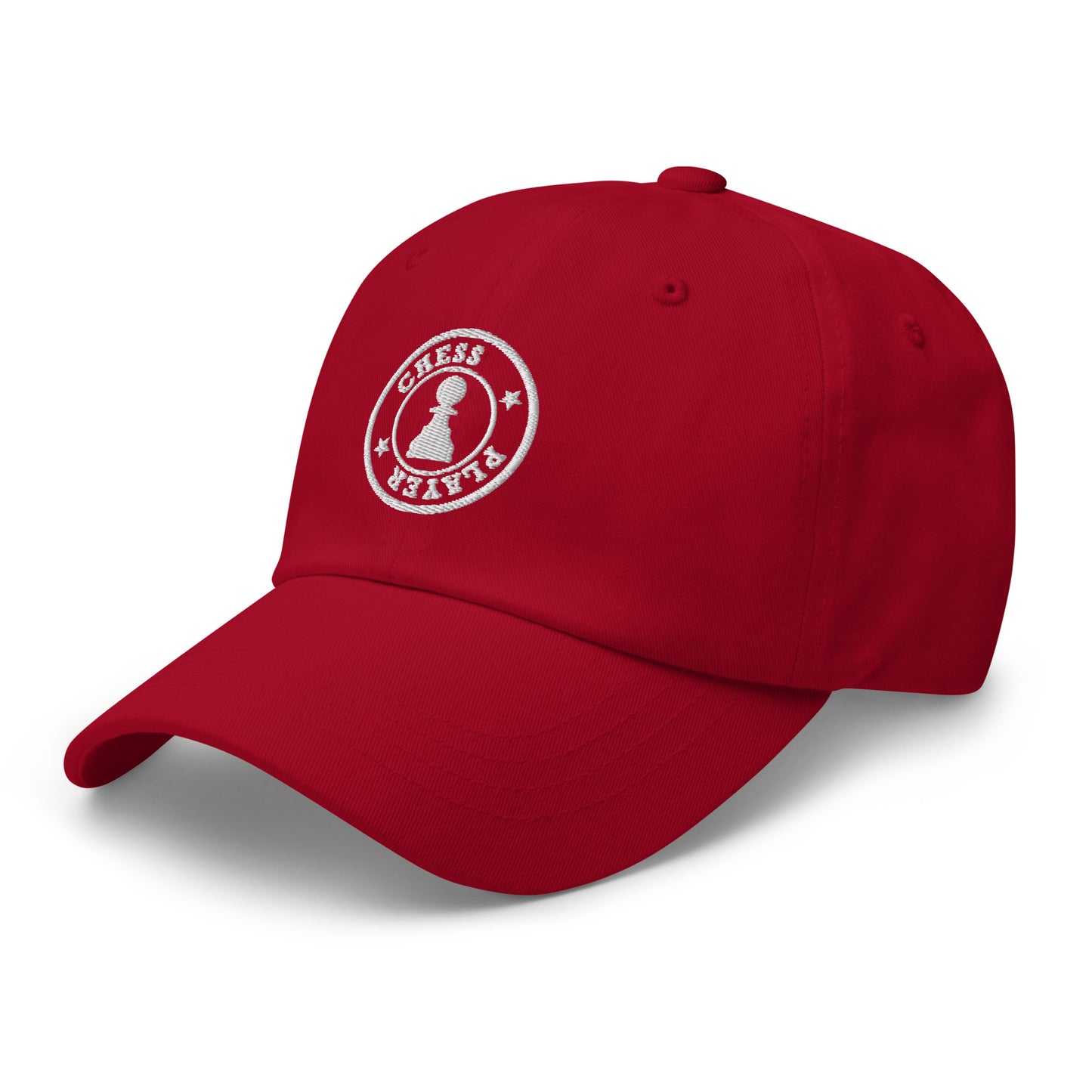 Chess Player Logo Classic Cap Dark Red