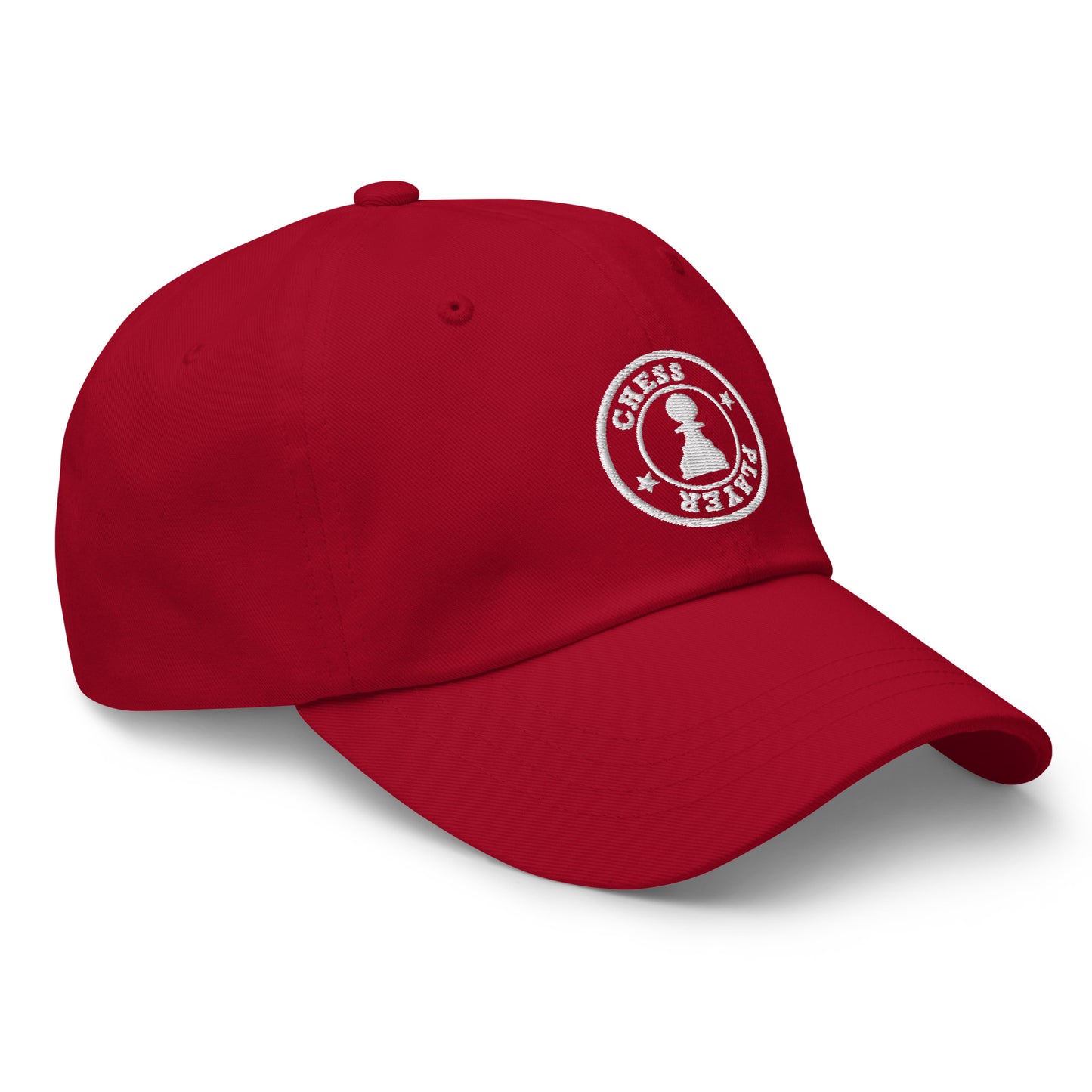 Chess Player Logo Classic Cap Dark Red