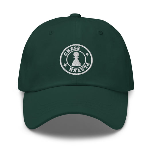 Chess Player Logo Classic Cap Dark Green