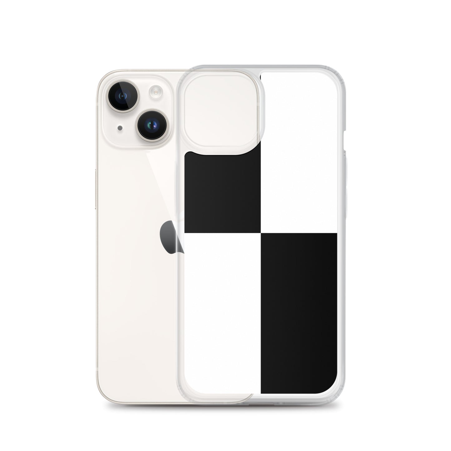 Checkered iPhone® Clear Case