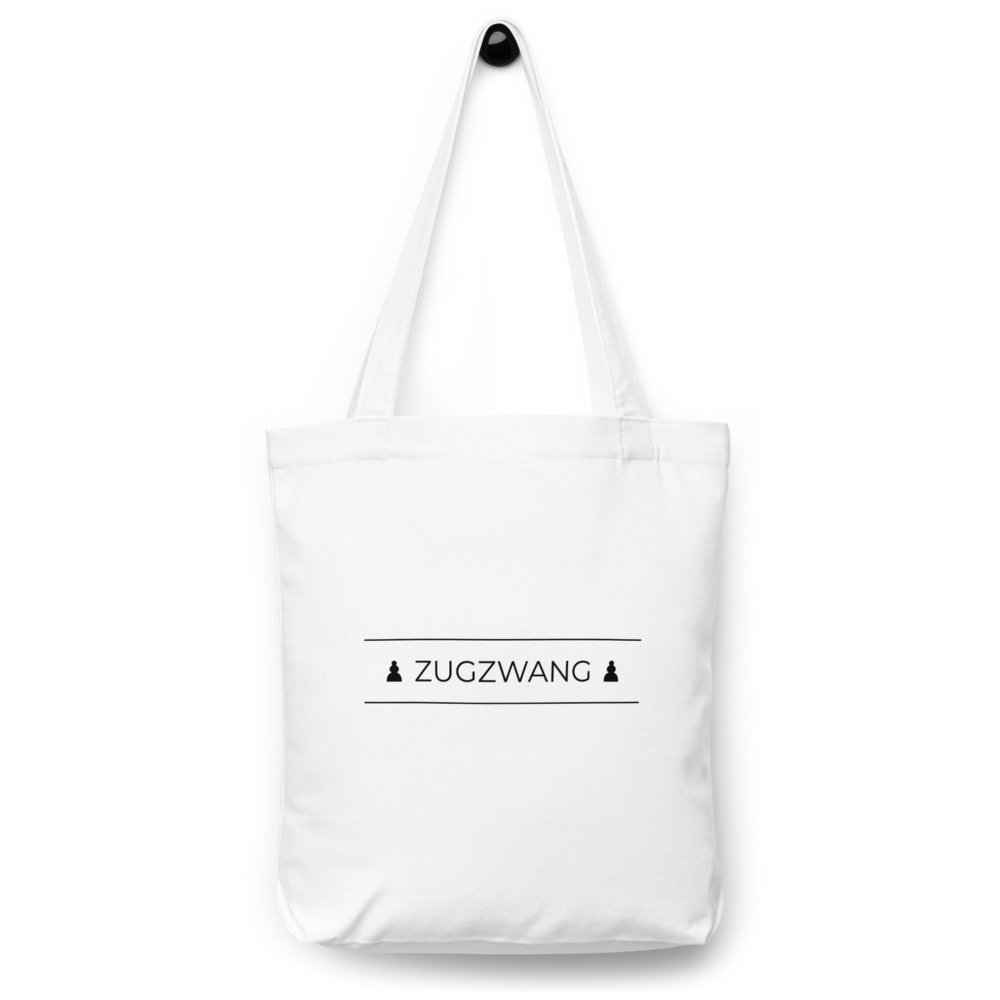 Zugzwang Cotton Tote Bag White