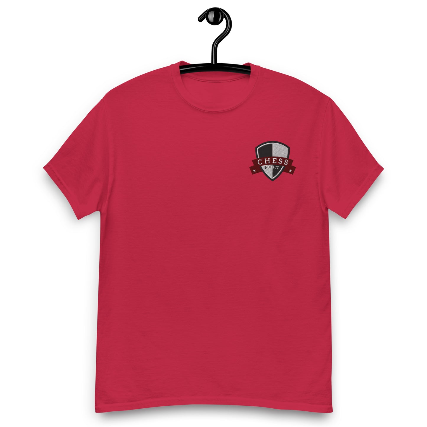 Chess Addict Classic Tee Dark Red