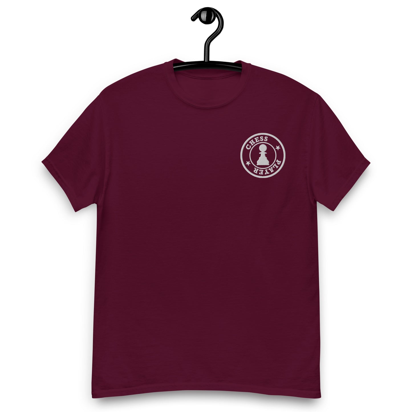 Chess Player Logo Classic Tee Maroon