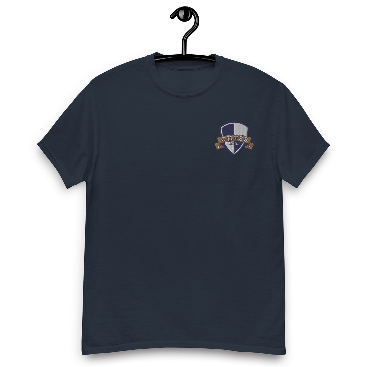 Chess Addict Classic Tee Navy Blue