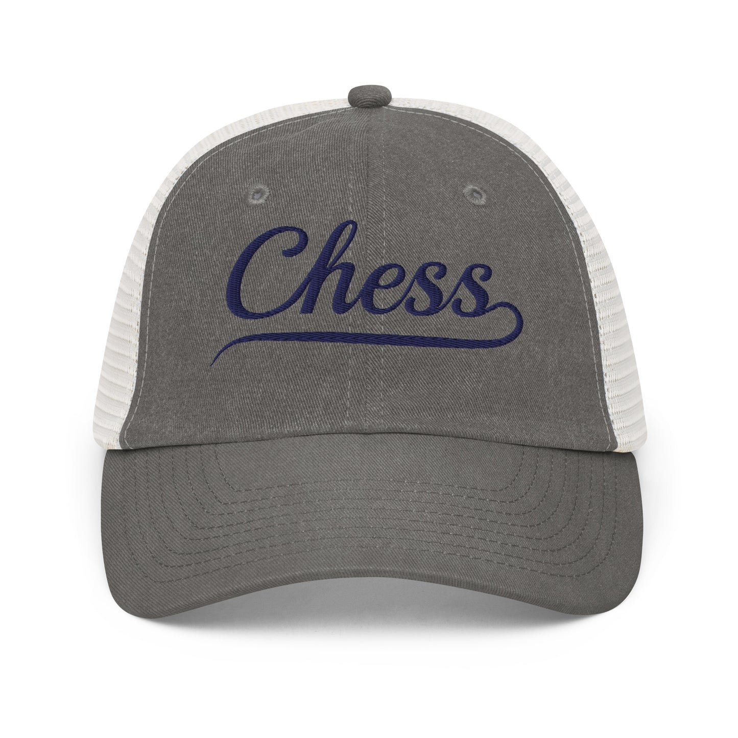 Chess Trucker Cap Grey