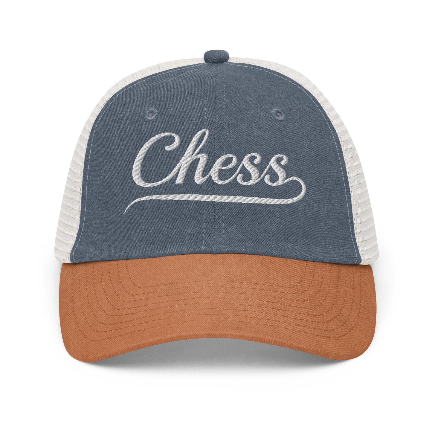 Chess Trucker Cap Navy