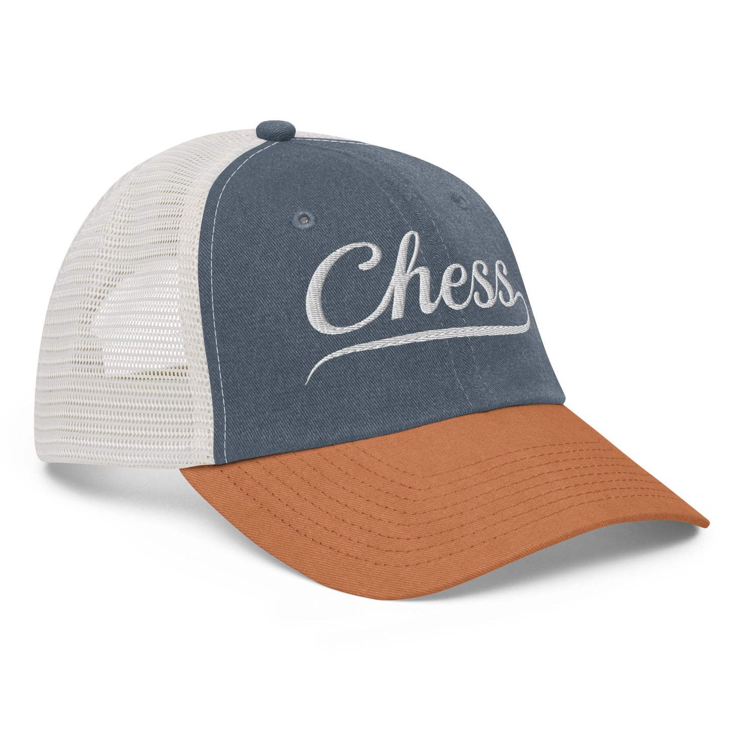 Chess Trucker Cap Navy