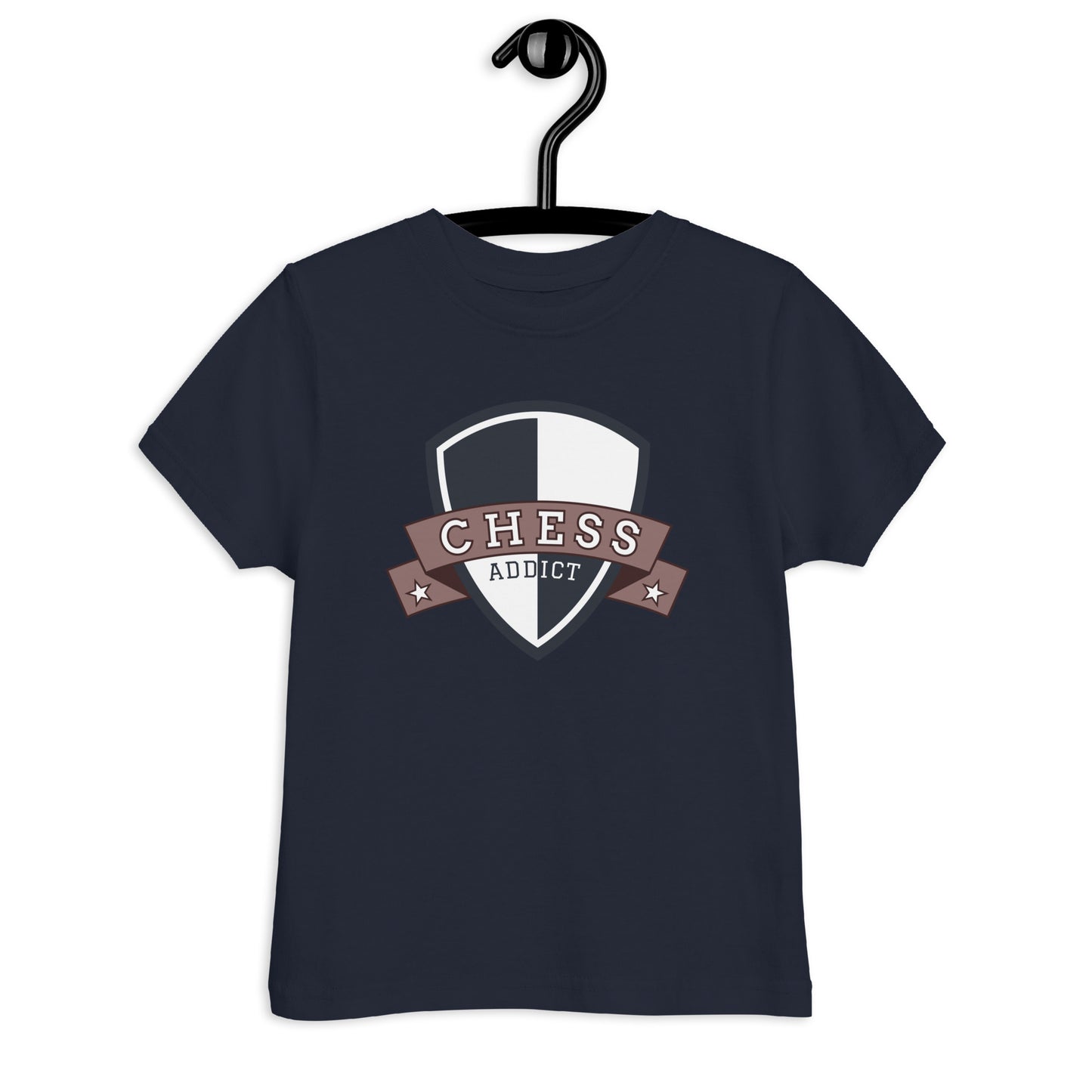 Chess Addict Kids Jersey Tee Navy Blue