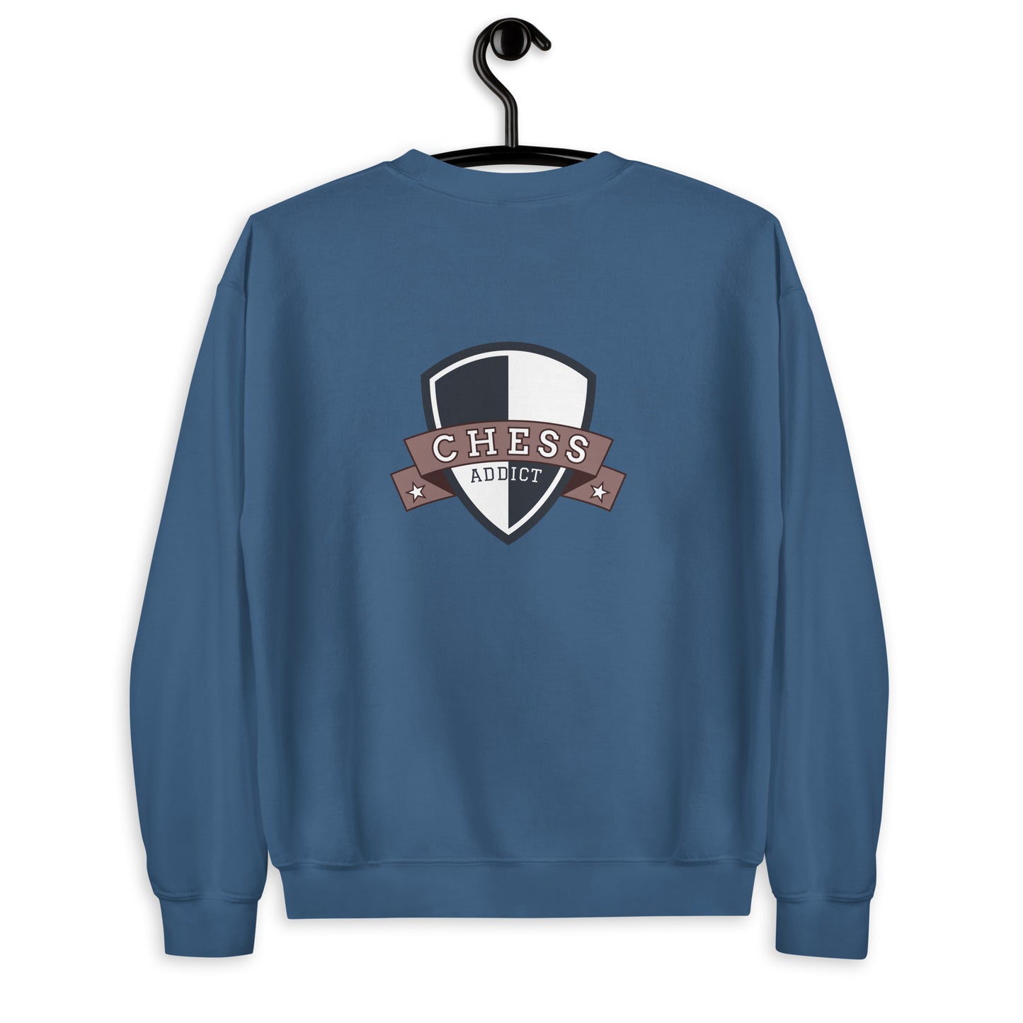 Chess Addict Crew Neck Sweatshirt Indigo Blue