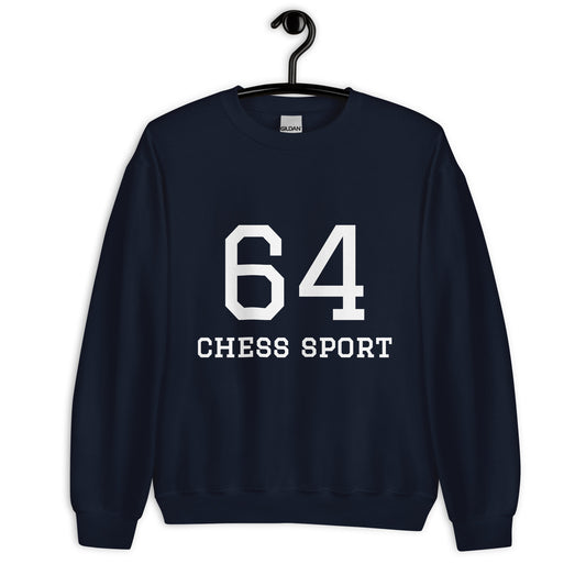 64 Chess Sport Classic Sweatshirt Navy Blue