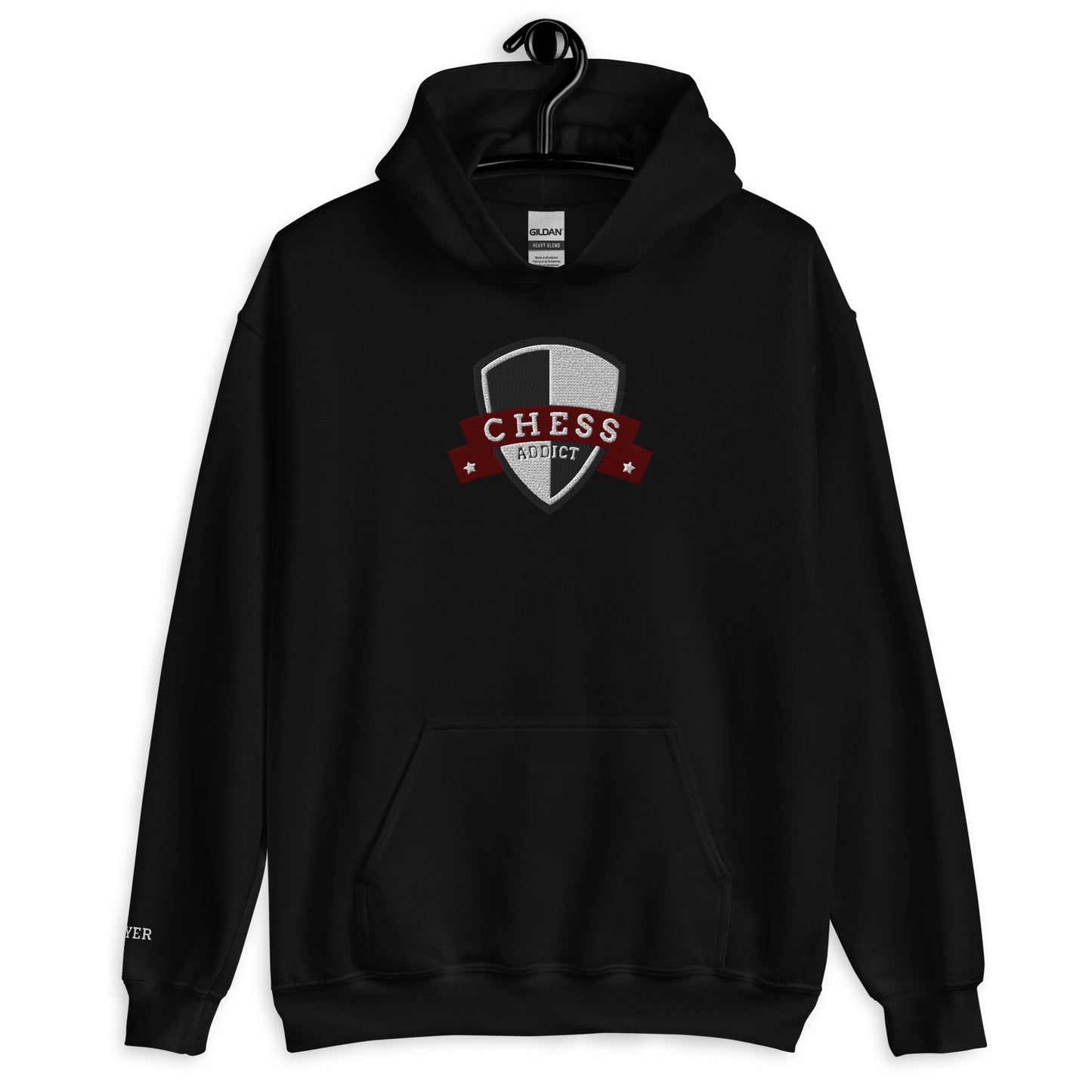 Chess Addict Heavy Hoodie Black