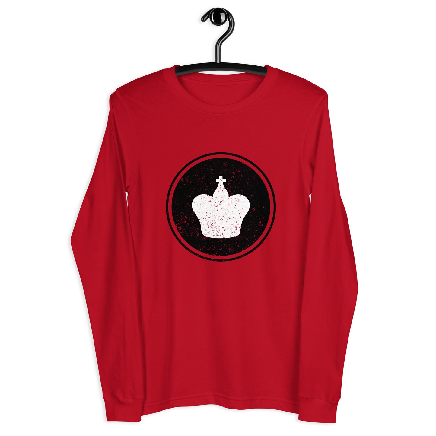 King Logo Women Long Sleeve Tee Dark Red