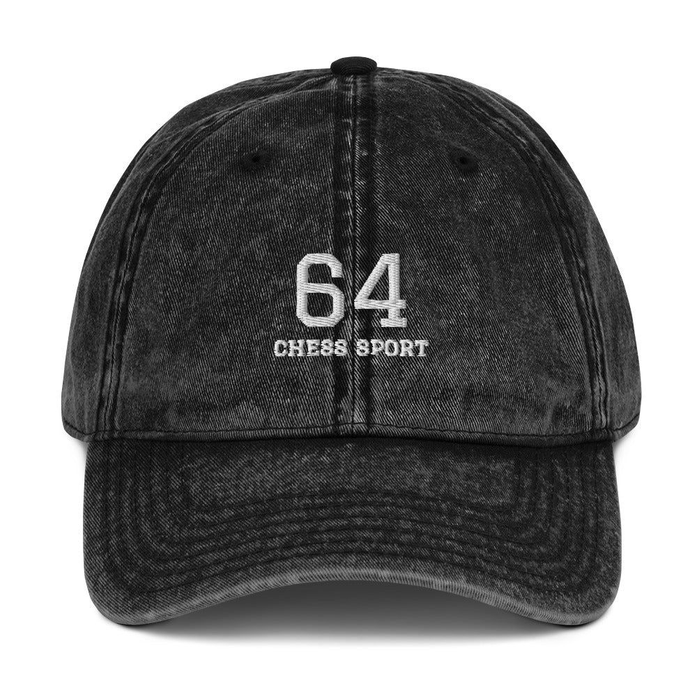 64 Chess Sport Vintage Cap Black