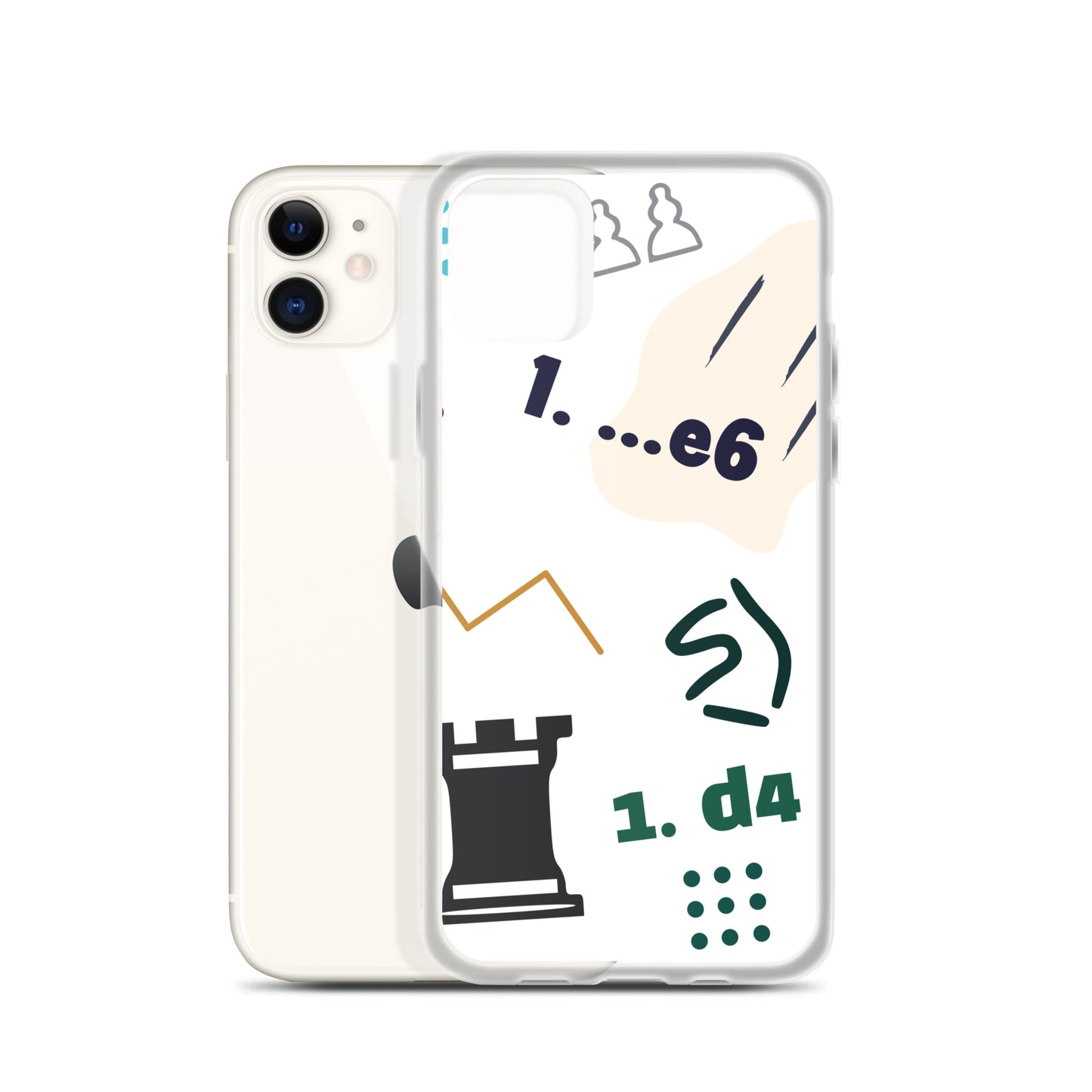 Graphic Chess iPhone® Clear Case