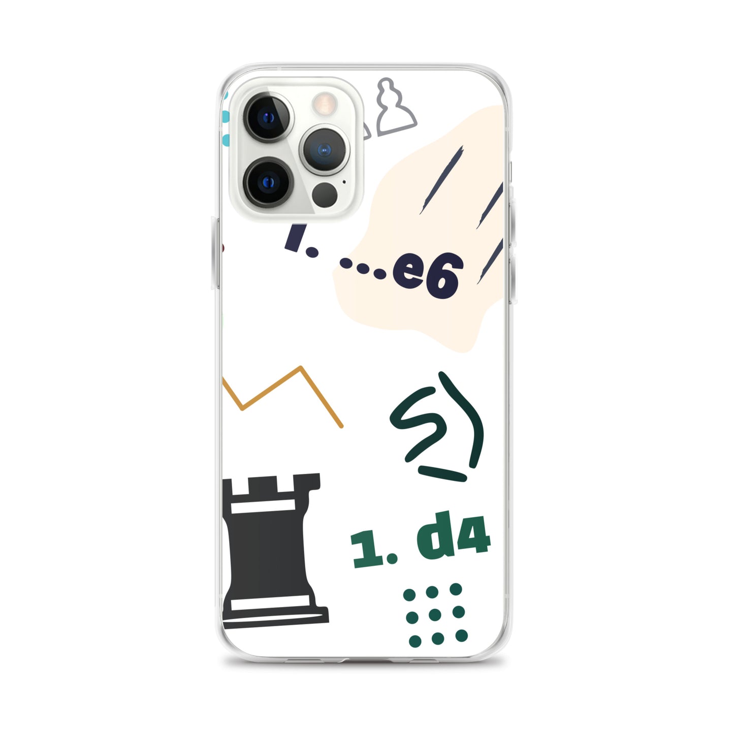 Graphic Chess iPhone® Clear Case