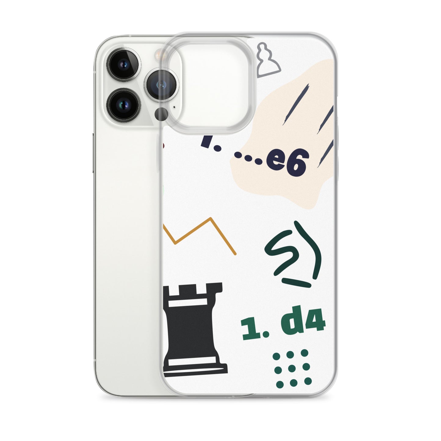 Graphic Chess iPhone® Clear Case